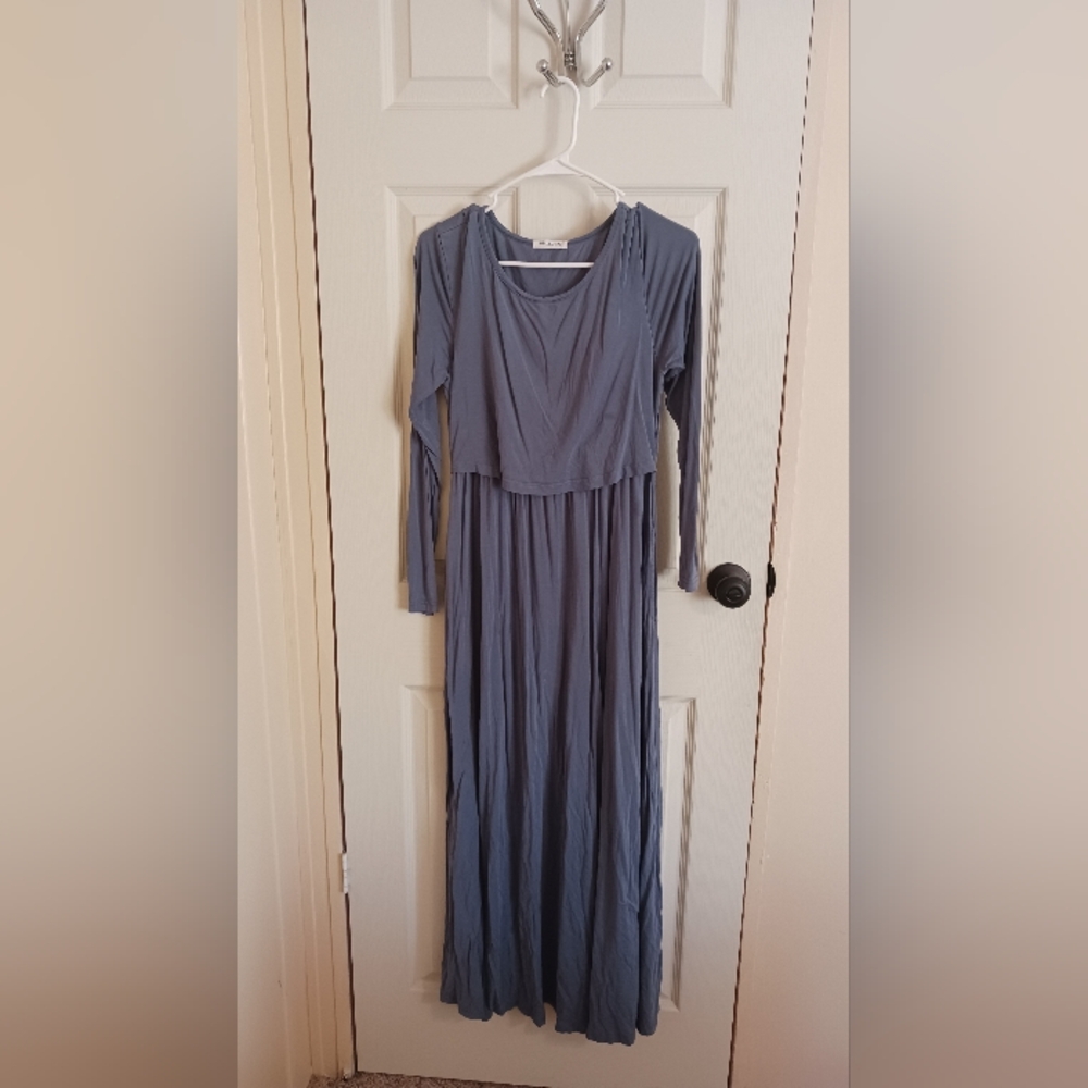 Smallshow Nursing Breastfeeding Maxi Dress